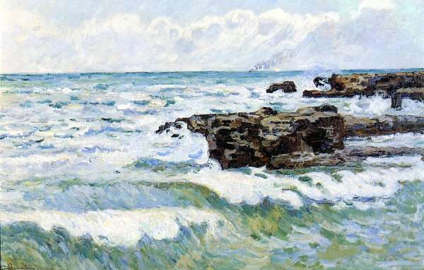 The Sea At Saint Palais by Armand Guillaumin