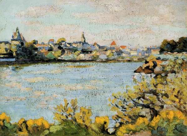 The Village Of Pornic by Armand Guillaumin