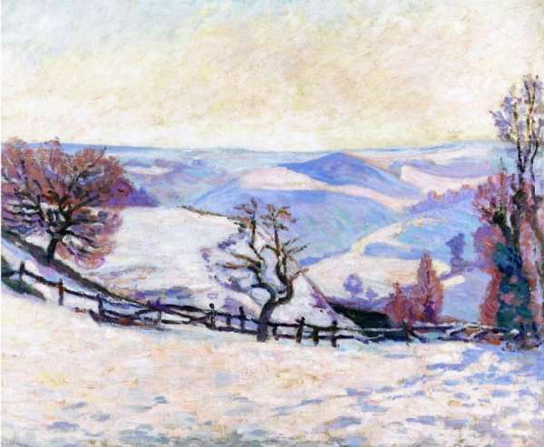 White Frost At Puy Barriou by Armand Guillaumin