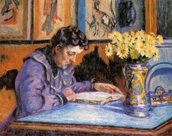 Woman Reading by Armand Guillaumin