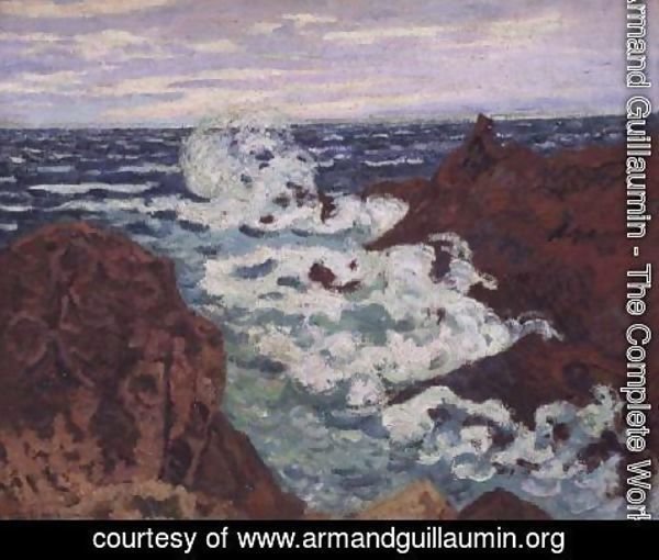 Armand Guillaumin - Storm at Agay, 1895