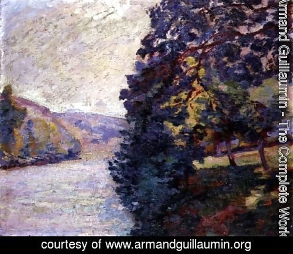 Armand Guillaumin - Sunrise at Crozant, Brittany, c.1916