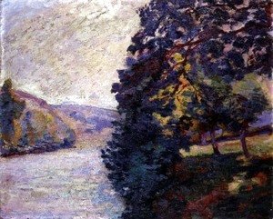 Armand Guillaumin - Sunrise at Crozant, Brittany, c.1916