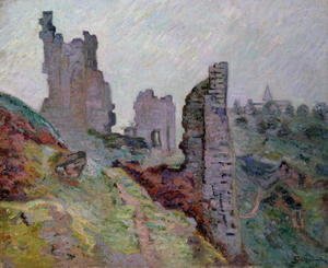 Armand Guillaumin - Ruins in the Fog at Crozant, 1894