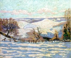 Armand Guillaumin - White Frost at Puy Barriou, Crozant