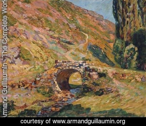 Armand Guillaumin - Bridge in the Mountains