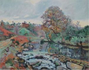 Armand Guillaumin - Paysage De La Creuse, Vue Du Pont Charraud