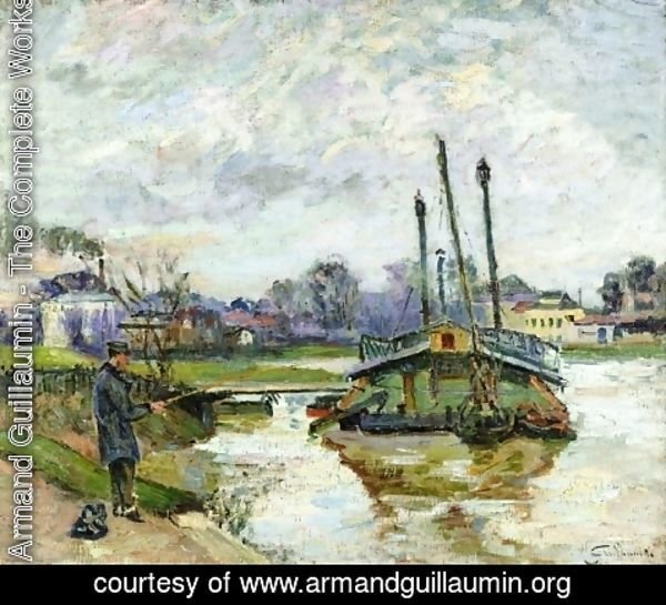 Armand Guillaumin - Laundry Boat At Charenton