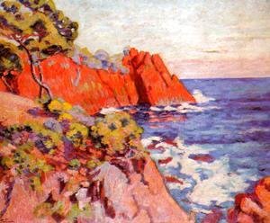 Armand Guillaumin - Rocks On The Coast At Agay