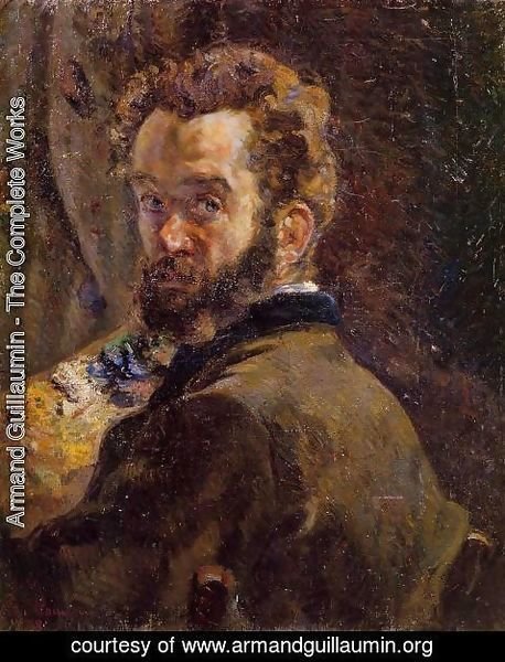 Armand Guillaumin - Self Portrait With Easel