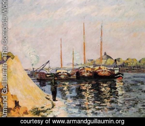 Armand Guillaumin - The Quay DAusterlitz  Morning